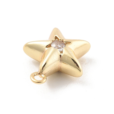 Brass Micro Pave Cubic Zirconia Pendants LS-KK-D283-14G-1