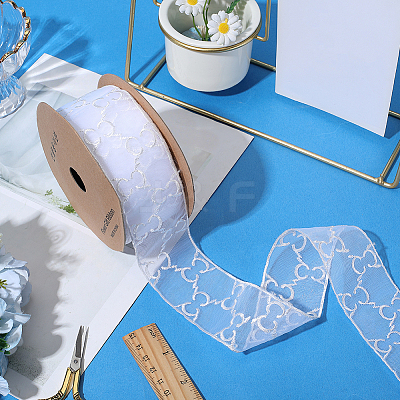 Organza Lace Ribbon OCOR-WH20012-54C-1