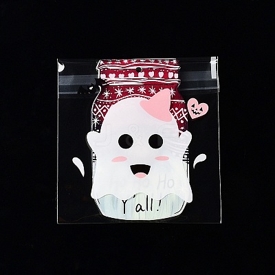 Halloween Theme Plastic Bakeware Bag ABAG-F007-03D-1