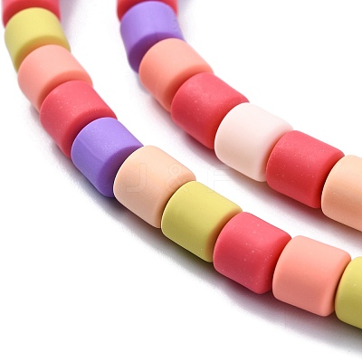 Polymer Clay Bead Strands CLAY-T001-C29-1