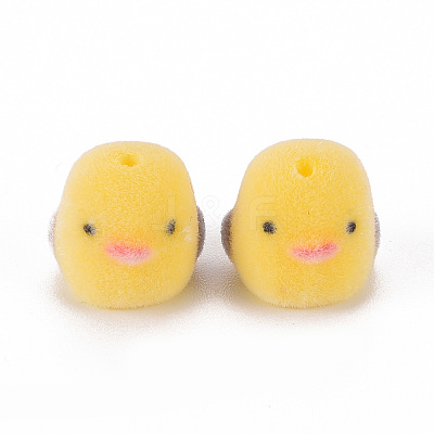 Flocky Plastic Beads KY-Q056-002-1