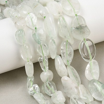Natural Green Quartz Beads Strands GG-CBA3D9B-08-1