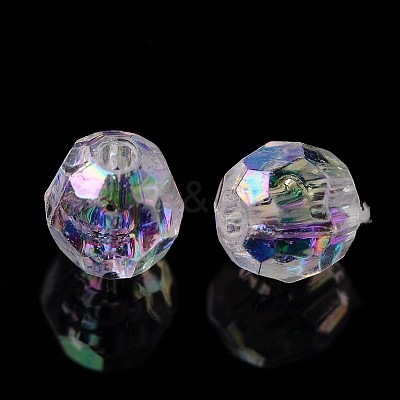 Eco-Friendly Transparent Acrylic Beads PL642-22-1