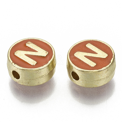Alloy Enamel Beads ENAM-S122-028N-NR-1