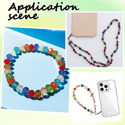 1240Pcs 9 Styles Transparent Glass Beads EGLA-PA0001-07-1