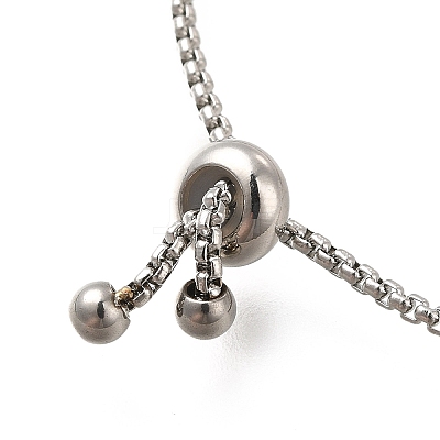 Non-Tarnish 304 Stainless Steel Box Chain Slider Bracelets BJEW-M233-06P-1