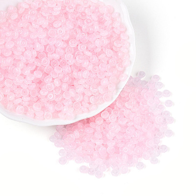 Baking Paint Glass Seed Beads GLAA-T023-43J-1