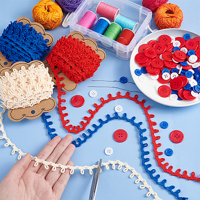 150Pcs 4-Hole Resin Sewing Buttons DIY-PH0008-68-1