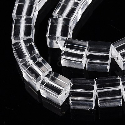 Transparent Glass Beads Strands GLAA-N001-46B-1