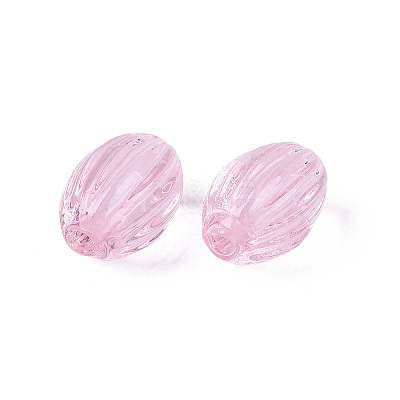 Handmade Ribbed Lampwork Beads X-LAMP-N042-01-1