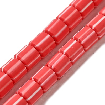 Polymer Clay Beads Strands CLAY-H006-01H-1