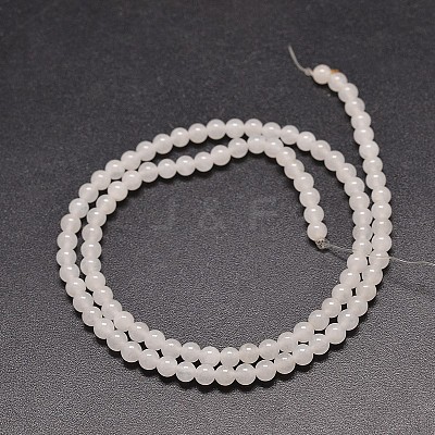 Natural White Jade Round Bead Strands X-G-P072-08-6mm-1