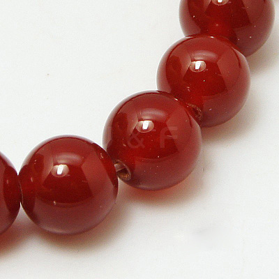 Natural Carnelian Beads Strands G-G338-10mm-02-1