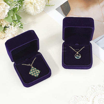 Square Velvet Jewelry Boxes for Pendant CON-WH20013-03B-1