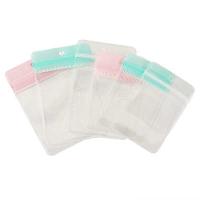 24Pcs 6 Styles Rectangle Transparent EVA Zip Top Gift Bags OPP-TADJ0001-08-1