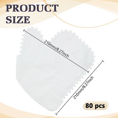 80Pcs Non-woven Fabrics Disposable Gloves AJEW-GO0005-18-1
