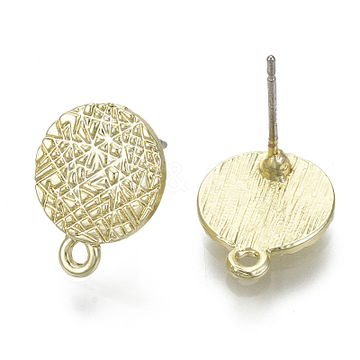 Alloy Stud Earring Findings PALLOY-S121-66-1
