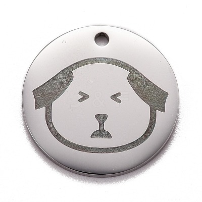 Non-Tarnish Stainless Steel Pendants STAS-G252-04P-1