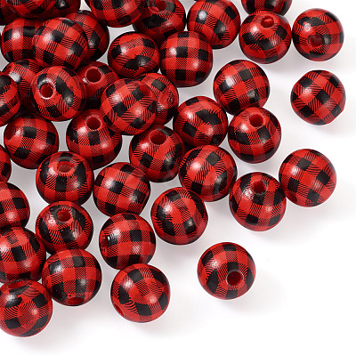 Natural Wooden Beads WOOD-TAC0010-05B-1