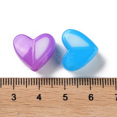 Two Tone Opaque Acrylic Beads X-SACR-I005-05D-1
