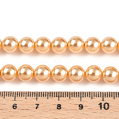 Glass Pearl Beads Strands HY-G002-01D-10-1