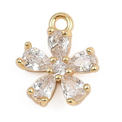 Brass Micro Pave Cubic Zirconia Pendants LS-KK-S339-06G-1