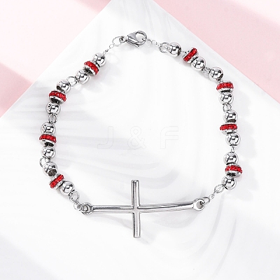 201 Stainless Steel Link Chain Bracelets BJEW-A032-01P-03-1