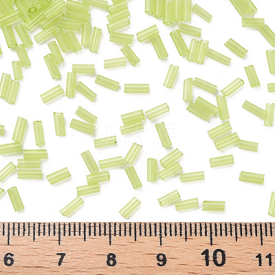 Transparent Glass Bugle Beads SEED-N005-001-C13-1