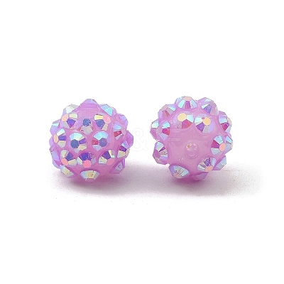 AB-Color Resin Rhinestone Beads RESI-S315-10x12-10-1