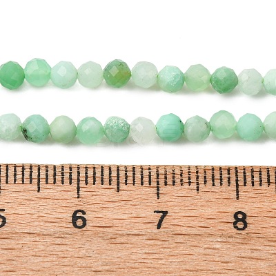 Natural Chrysoprase Beads Strands G-C196-A02-3mm-1