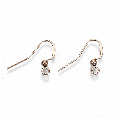 304 Stainless Steel Earring Hooks STAS-N092-104RG-NR-1
