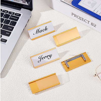 Aluminium Alloy Name Plate Holder FIND-WH0176-26G-1