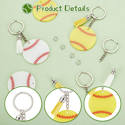 DIY Baseball Keychain Making Kit DIY-GA0005-59-1