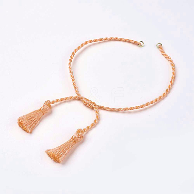 Polyester DIY Braided Bracelet Making MAK-K018-A10-1