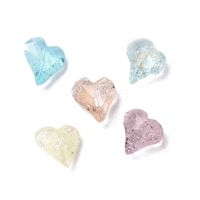 Crackle Moonlight Style Glass Rhinestone Cabochons RGLA-J017-A-IO-1
