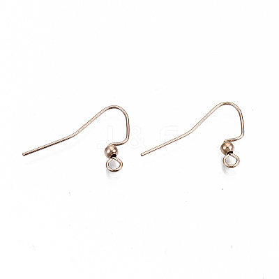 304 Stainless Steel Earring Hooks STAS-S111-010RG-NR-1