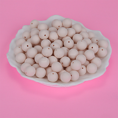 Round Silicone Focal Beads SI-JX0046A-125-1