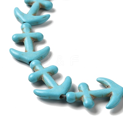 Synthetic Turquoise Dyed Beads Strands G-E594-07-1