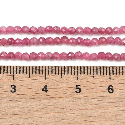 Natural Pink Tourmaline Beads Strands GG-CBA1497-A03-2mm-1