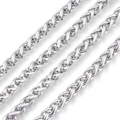 Tarnish Resistant 304 Stainless Steel Wheat Chains CHS-M001-01P-1