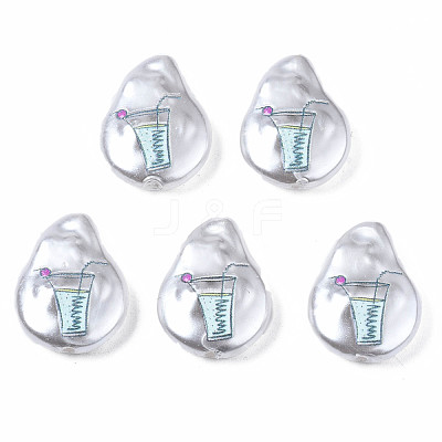 3D Printed ABS Plastic Imitation Pearl Beads KY-S163-419-1