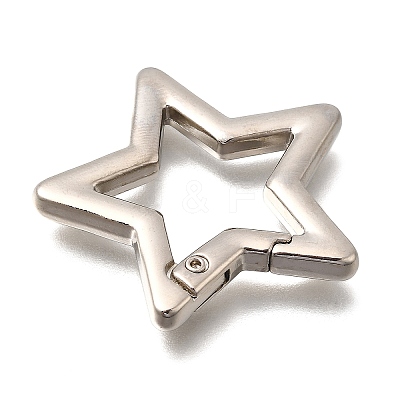 Zinc Alloy Spring Gate Rings FIND-H050-01C-P-1