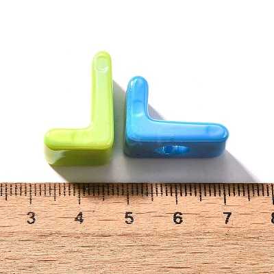 UV Plating Opaque Acrylic European Beads SACR-Z007-01L-1