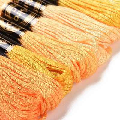 11 Skeins 11 Colors 6-Ply Polyester Embroidery Floss OCOR-M009-01B-09-1