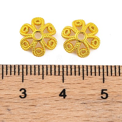Brass Bead Caps KK-G502-07G-1