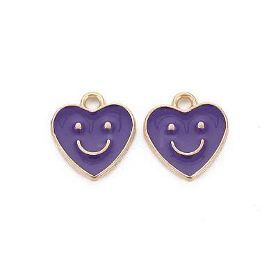 Alloy Enamel Charms ENAM-T016-12H-RS-1