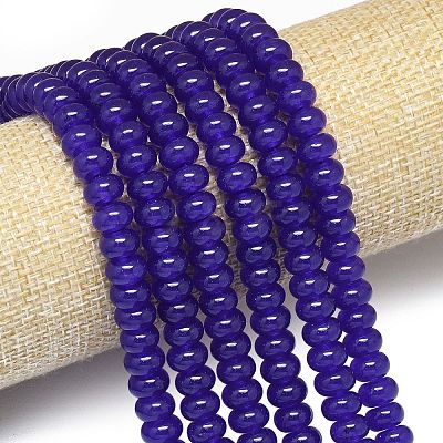 Natural Malaysia Jade Beads Strands G-B165-G01-5x8mm-08-1