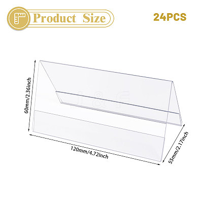Name Plastic Table Top Display Stand ODIS-WH0070-86A-1
