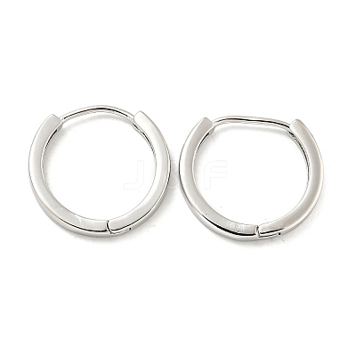 Brass Hoop Earrings EJEW-L211-08C-P-1