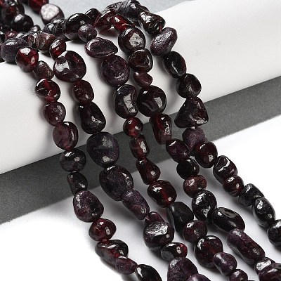 Natural Garnet Beads Strands G-P497-01C-40-1